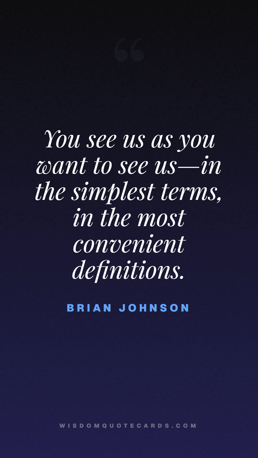 Quote by Brian Johnson about breakfast club, identity, nostalgia, 80s, youth, coming of age, labels, detention: You see us as you want to see us—in the simplest t...