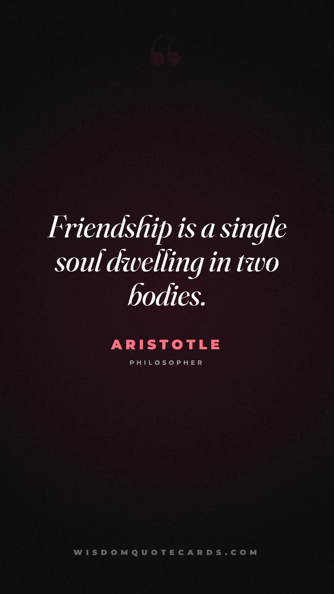 Quote by Aristotle about sweethearts, high school, success: Friendship is a single soul dwelling in two bodies...